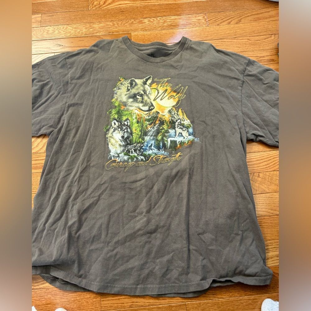 The Wolf Courage and Strength Tshirt